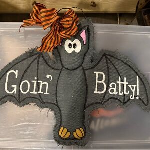 Handmade “Goin’ Batty” Door Hanging Decoration